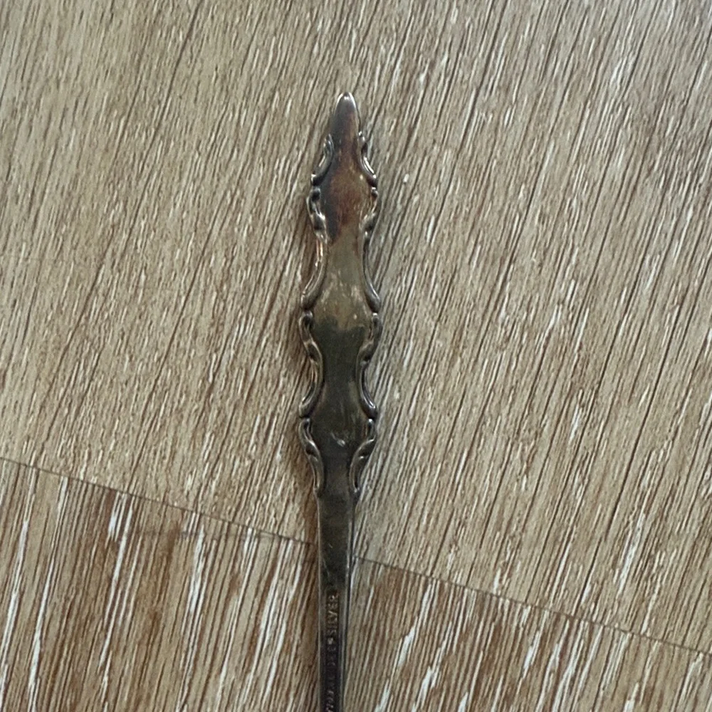 International deep silver Vintage Spoon patina